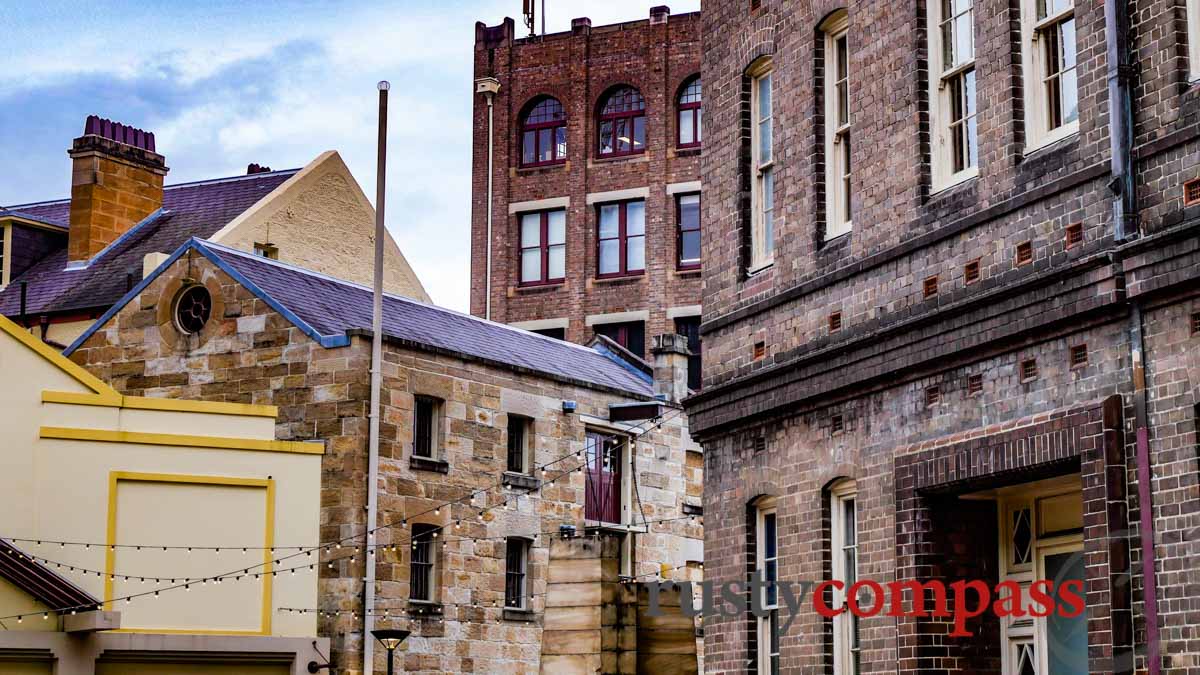Colliding colonial architectural styles - The Rocks, Sydney